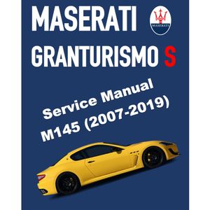 MASERATI GRANTURISMO SPORT M145 (2007-2019) SERVICE WORKSHOP MANUAL