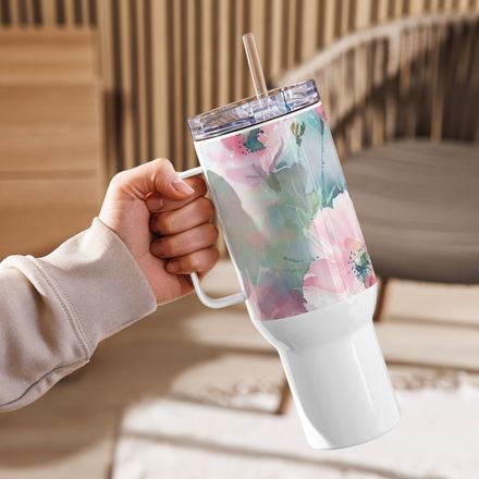 Cherry Whispers Travel Mug