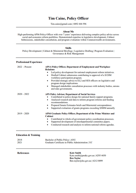 Clean Resume Template