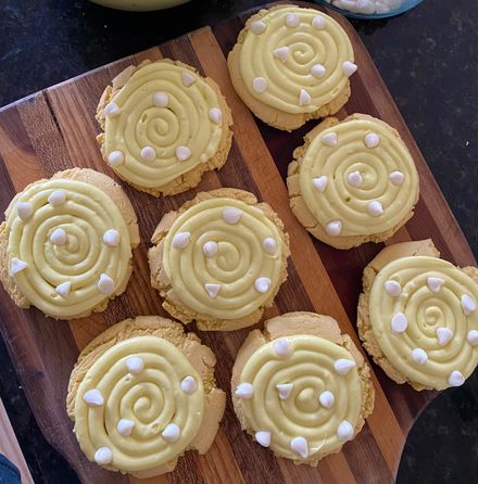 Lemon white chocolate chip cookies!