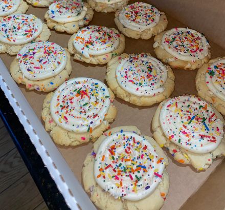 Birthday cake batter cookies!