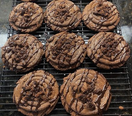 Chocolate brownie fudge cookies!