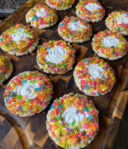 Fruity pebbles cookies!