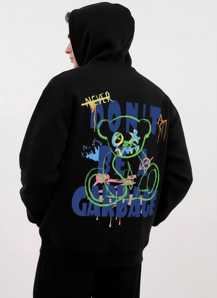 Don’t Be Garbage” Graffiti Bear Hoodie 