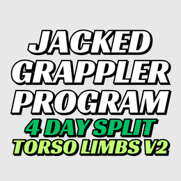 Jacked Grappler 4 Day Torso/Limbs v2 + (Conditioning and Grip) **Arms Specialization**