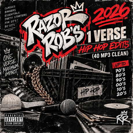 2026 Hip Hop 1 Verse Edits (40 MP3 Clean)