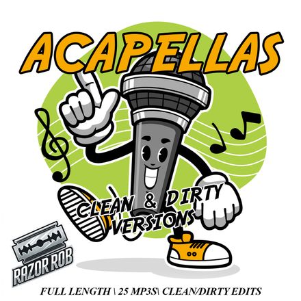 Acapella&#x27;s (25) MP3 &amp; WAV (Clean &amp; Dirty)