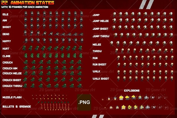 Special Soldier - Game Sprites