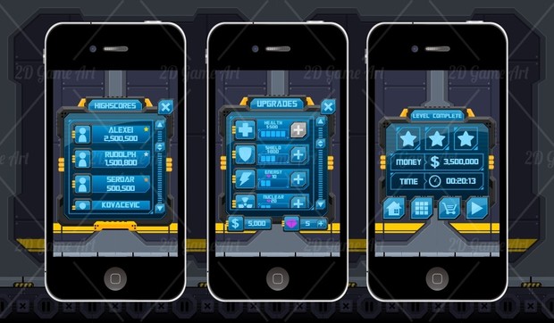 Sci-fi Game GUI
