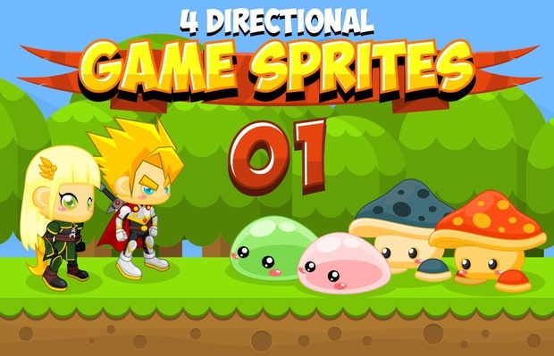 Hero Couple - 4 Directional Game Sprites
