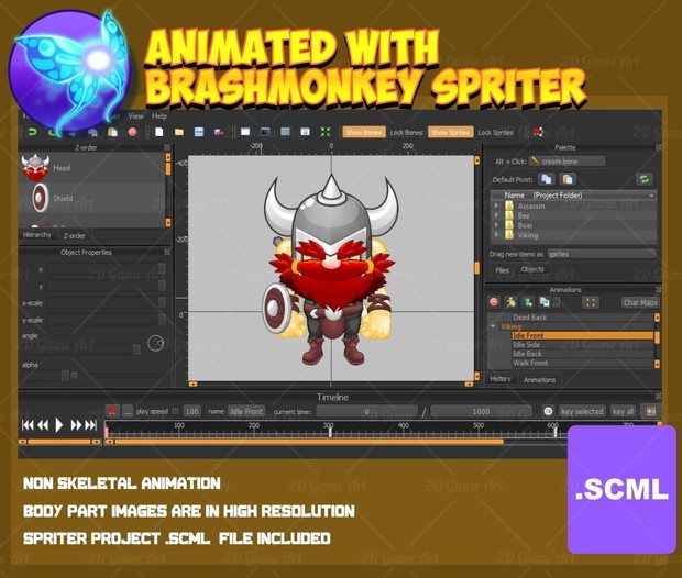Assassin &amp; Viking - Game Sprites