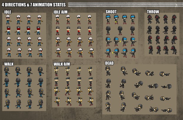 The Soldiers - Game Sprites