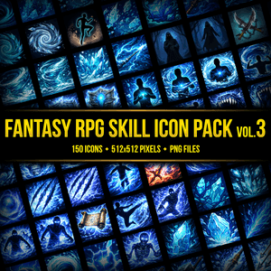 Fantasy RPG Skill and Ability Icon Pack 3