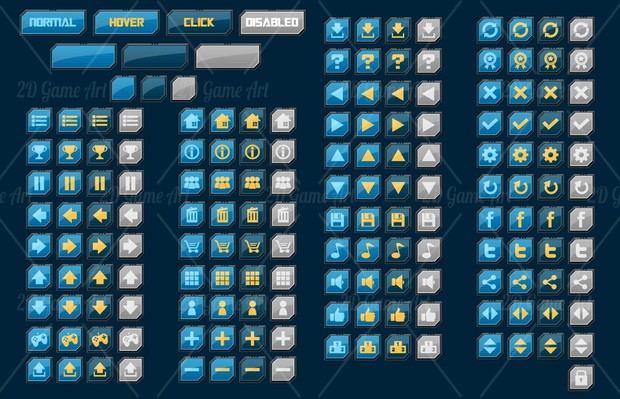 Sci-fi Game GUI