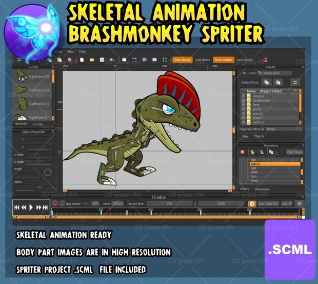 Dinosaur Park - Game Sprites