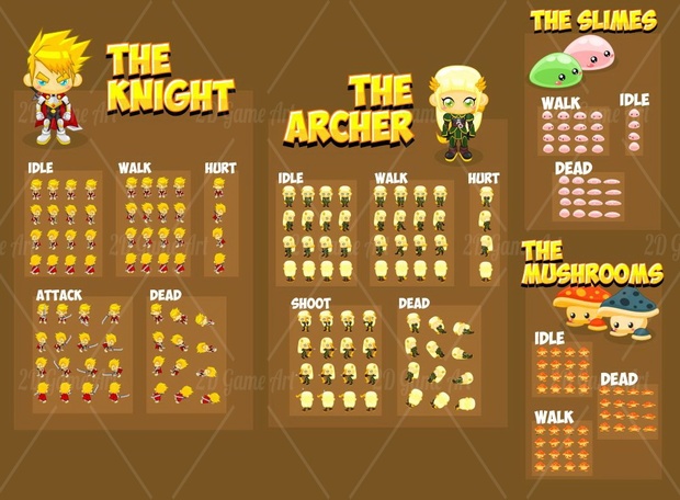 Hero Couple - 4 Directional Game Sprites