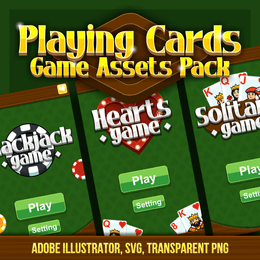 Playing Card Game Assets Pack