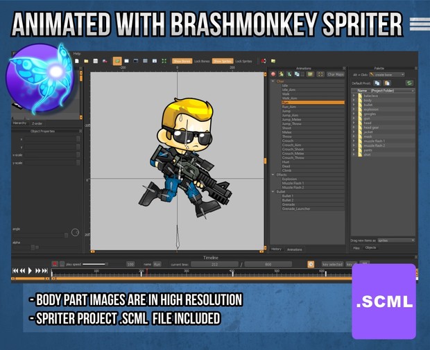 Custom Soldiers - Game Sprites