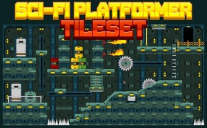 Sci-Fi Platformer Tileset