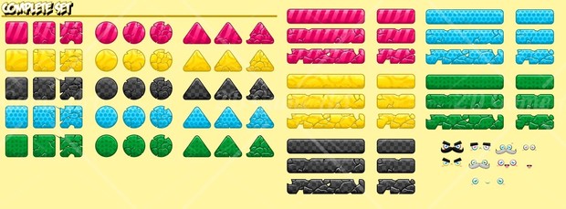 Cute Physics Game Block Set