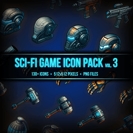 Sci-fi Game Inventory Icon Pack vol. 3