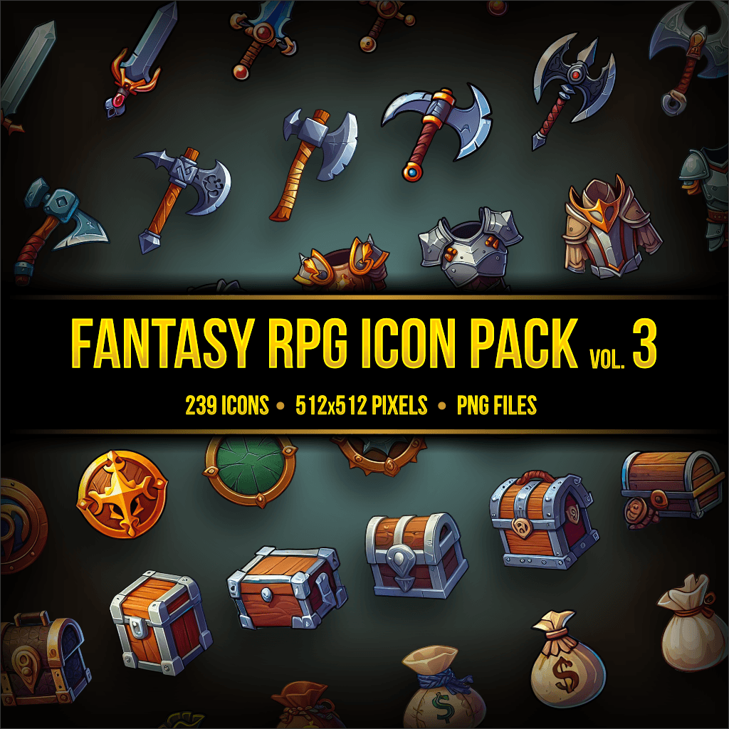 Fantasy RPG Icon Pack vol. 3