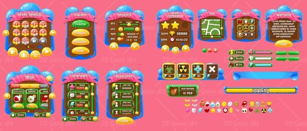 Jelly Crush Saga - Game GUI