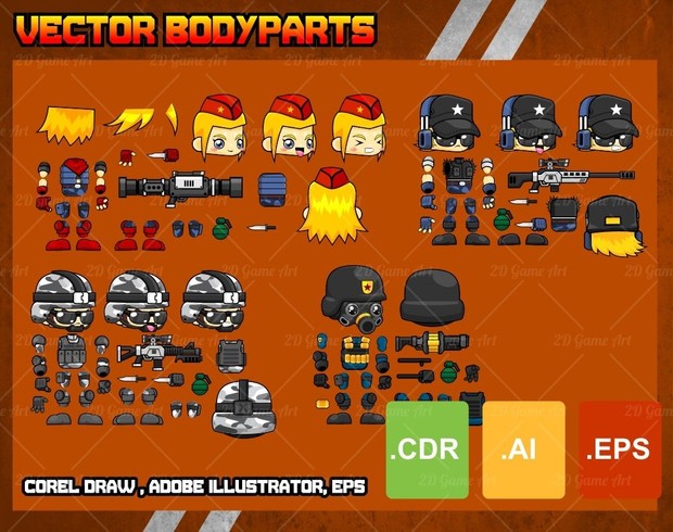 Advanced Soldier - Game Sprites