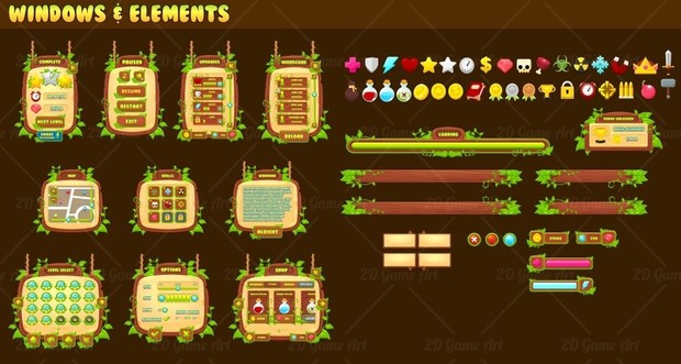 Vines &amp; Leaves - Game GUI