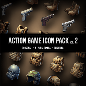 Action Game Inventory Icon Pack vol. 2