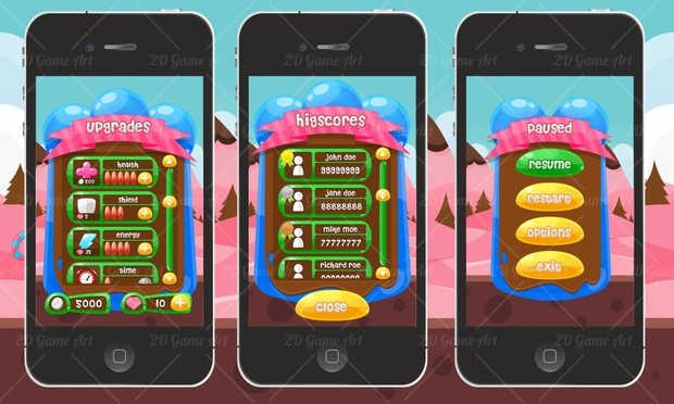 Jelly Crush Saga - Game GUI