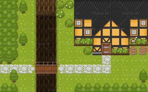 The Inn - Top-Down Game Tileset