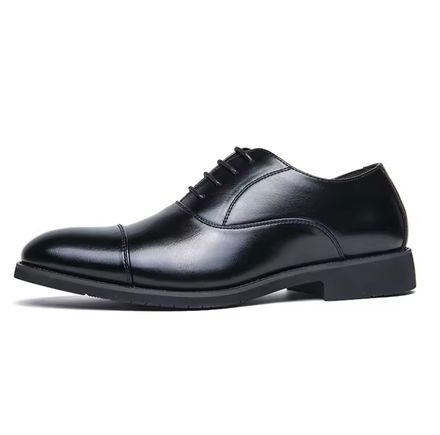 Derbies Oxford en Cuir Noir – Élégance et Raffinement