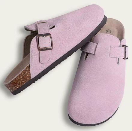 Sabot Liège En Daim - Rose