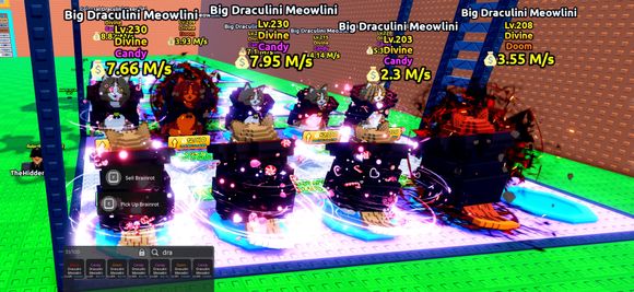 COLOSSAL/Big DRACULINI MEOWLINI RANDOM - ESCAPE TSUNAMI FOR BRAINROTS
