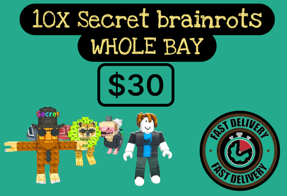 Steal a Brainrot Whole bay | 10X Secrets