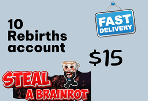 Steal a Brainrot - 10 Rebirths account INSTANT DELIVERY