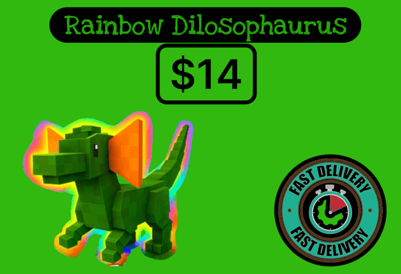 Rainbow Dilosophaurus 