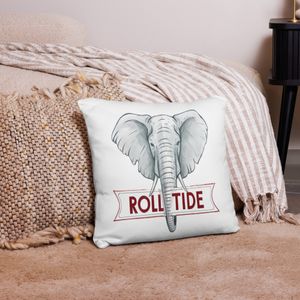 Roll Tide Throw Pillow, RTR Dixieland Delight, Alabama Crimson Tide Fan Gift, Bama Game Day Home &amp; D