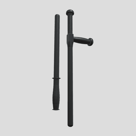 Police Baton Pack - low poly PBR 3d model