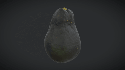 Avocado - low poly PBR 3d model