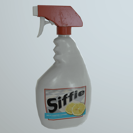 CC0 - Spray Cleaner - low poly PBR 3d model