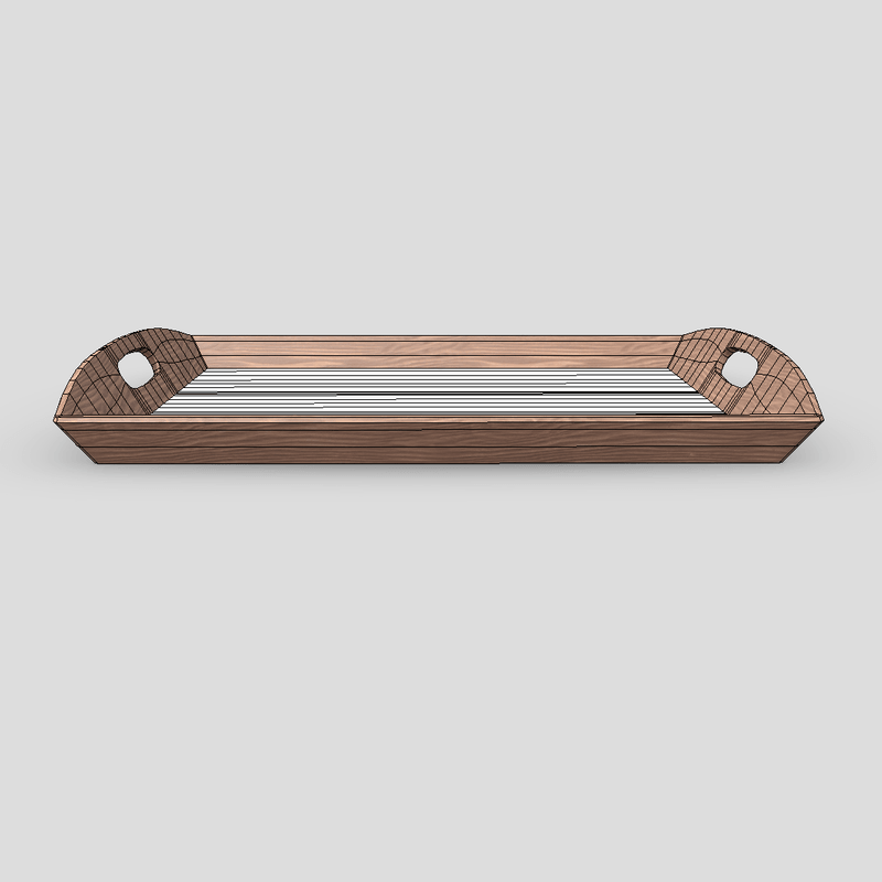 Tray 4 - low poly PBR 3d model
