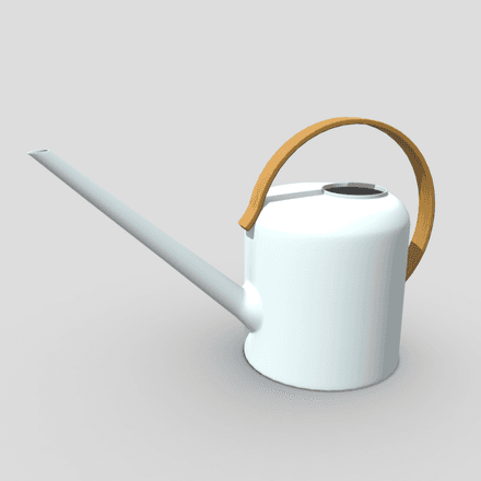 Watering Can 4 - low poly PBR 3d model