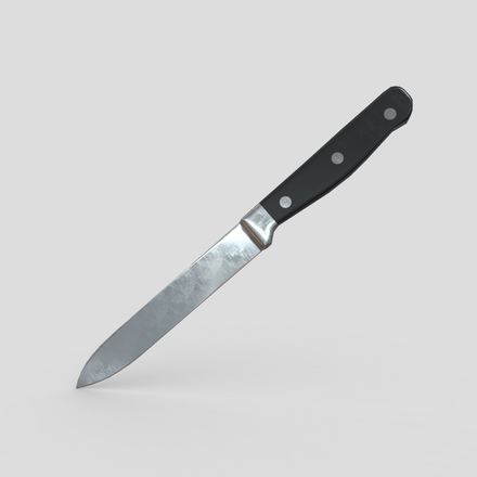 Kitchen Knife 6 - low poly PBR 3d model