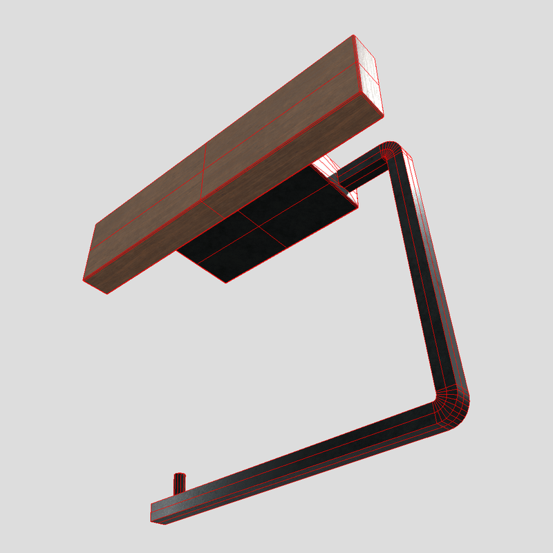 Toilet Roll Holder 4 - low poly PBR 3d model