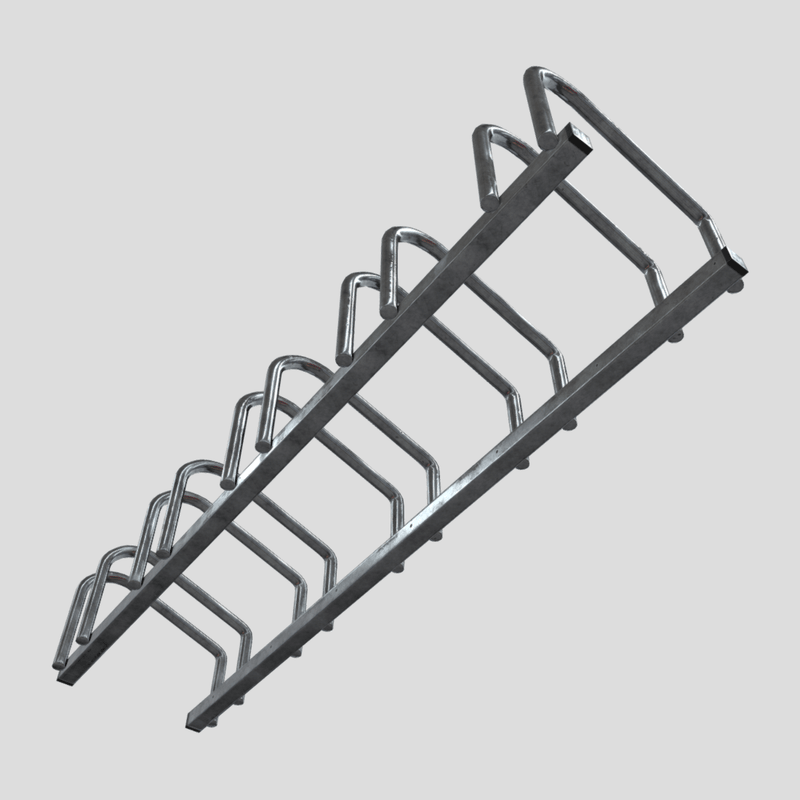 Bicycle Stand 3 - low poly PBR 3d model