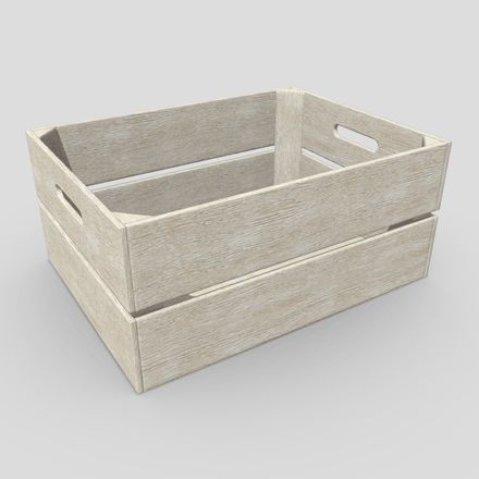 CC0 - Crate 4 - low poly PBR 3d model