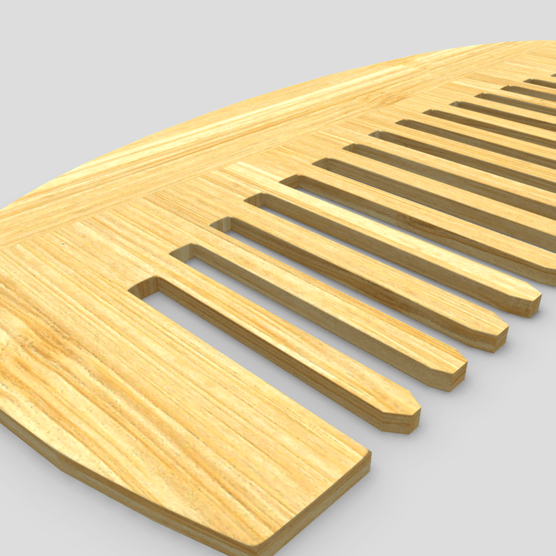 CC0 - Hair Comb 6 - low poly PBR 3d model