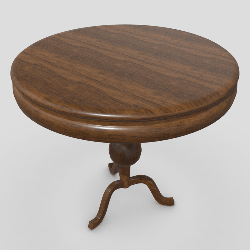 CC0 - Table - low poly PBR 3d model